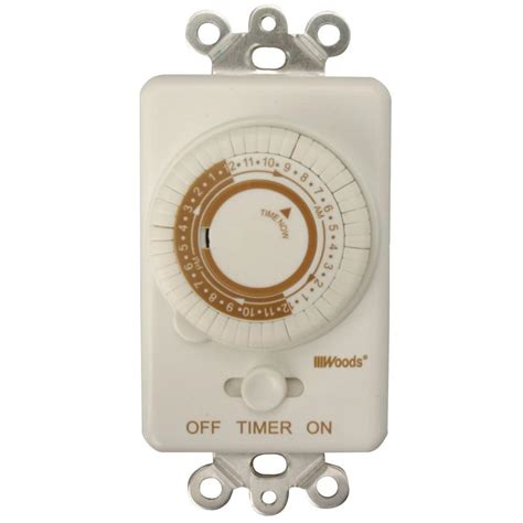 gang box electrical 24 hour timer|woods wall lighting timer.